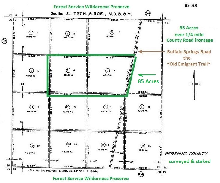 Pershing Co parcel map nevada-land-for-sale